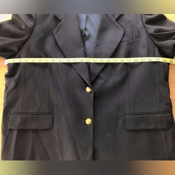 Austin Reed Classic Navy Wool Single Breasted Blazer Size 20W Petite Vintage NWT - Picture 11 of 13